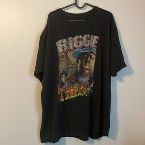 Notorious BIG It Was All A Dream Black Graphic T-shirt size 3X